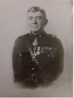 Studio portrait of Major General John Lejeune in uniform