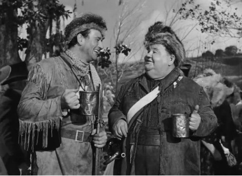 A scene from the film The Fighting Kentuckian