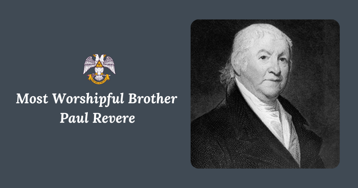 Scottish Rite, NMJ Paul Revere Founding Father and Freemason