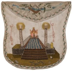 Photograph of Masonic Apron from New York