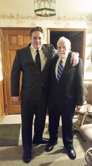Brother Zachary Coles and his Grandfather, John Barr