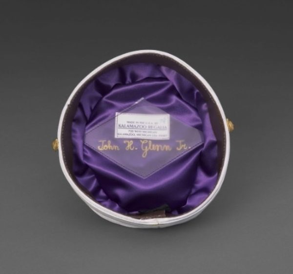 Inside of Masonic Scottish Rite 33rd Degree Cap Owned by Brother John Glenn, Jr., 33˚